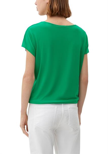 Ärmelloses T-Shirt aus Viskosestretch grün1