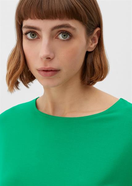 Ärmelloses T-Shirt aus Viskosestretch grün1