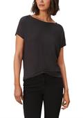 Ärmelloses T-Shirt aus Viskosestretch schwarz