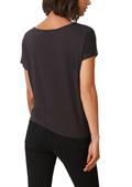 Ärmelloses T-Shirt aus Viskosestretch schwarz