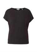 Ärmelloses T-Shirt aus Viskosestretch schwarz