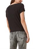 Ärmelloses T-Shirt aus Viskosestretch schwarz