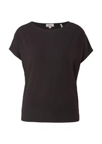 Ärmelloses T-Shirt aus Viskosestretch schwarz