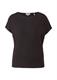 Ärmelloses T-Shirt aus Viskosestretch schwarz