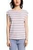 Ärmelloses T-Shirt im Streifenlook lavender