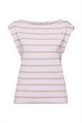 Ärmelloses T-Shirt im Streifenlook lavender