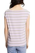 Ärmelloses T-Shirt im Streifenlook lavender