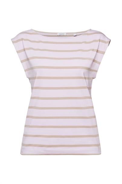 Ärmelloses T-Shirt im Streifenlook lavender