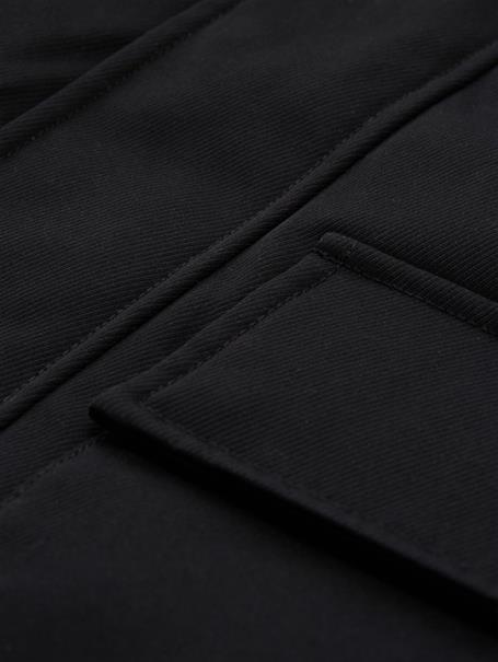 Übergangsjacke mit aufgesetzten Taschen black